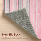 Ultra Soft Area Rug, Non Slip, Stain Resistant, Washable Area Rugs for Living Room, Bedroom, Bold Geometric Animal Motif(Pink)