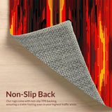 Eye Catching Abstract Volcanic Motif(Red)