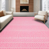 Ultra Soft Area Rug, Non Slip, Stain Resistant, Washable Area Rugs for Living Room, Bedroom, Lush Candy-Colored Modern Appeal(Pink)