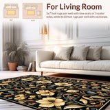 Minimalist Floral Elegance in Black(Black)