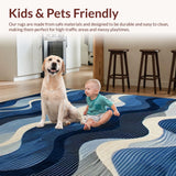 Chic Minimalist Fluid Line Composition(Blue)