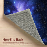 Ultra Soft Area Rug, Non Slip, Stain Resistant, Washable Area Rugs for Living Room, Bedroom, Ethereal Night Sky Aesthetic(Blue)