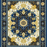 Ultra Soft Area Rug, Non Slip, Stain Resistant, Washable Area Rugs for Living Room, Bedroom, Beige & Brown Patio for RV(Blue)
