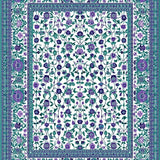 Ultra Soft Area Rug, Non Slip, Stain Resistant, Washable Area Rugs for Living Room, Bedroom, Contemporary Poppy Pattern Delight(Purple)
