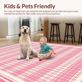 Cozy Creamy Plaid Elegance(Pink)