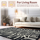 Chic Striped Monochrome Aesthetic(Black)