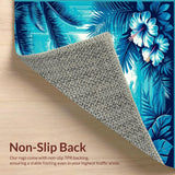 Ultra Soft Area Rug, Non Slip, Stain Resistant, Washable Area Rugs for Living Room, Bedroom, Cozy Island Getaway(Blue)