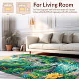 Vibrant Whimsical Castle Motif(Green)