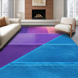 Ultra Soft Area Rug, Non Slip, Stain Resistant, Washable Area Rugs for Living Room, Bedroom, Soft Colorful Low Pile Kids Bedroom Carpet(Purple)
