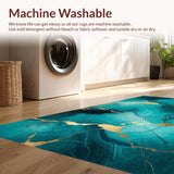 Gold Cracked Swirl Artistry(Blue)