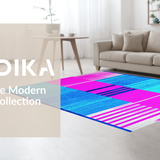 Contemporary Colorful Wave Design(Blue)