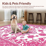 Luxurious Embossed Leaf Design(Pink)