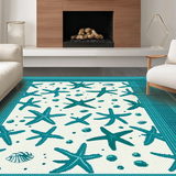 Lively Turquoise Seascape Influence(White)
