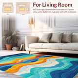 Dynamic Woven Circular Motif(Blue)