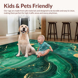 Emerald Glitter Marble Aesthetic(Green)