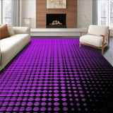Ultra Soft Area Rug, Non Slip, Stain Resistant, Washable Area Rugs for Living Room, Bedroom, Bold Purple Modern Design(Purple)