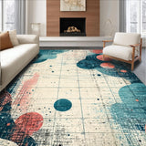 Ultra Soft Area Rug, Non Slip, Stain Resistant, Washable Area Rugs for Living Room, Bedroom, Sea Monster Nautical Area Rug - Marine Life Graphic Carpet(Gray)