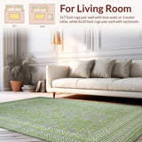 Ultra Soft Area Rug, Non Slip, Stain Resistant, Washable Area Rugs for Living Room, Bedroom, Chic Organic Textured Aesthetic(Gray)