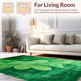 Elegant Olive Green Abstract Design(Green)