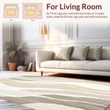Pet Friendly Coastal Vibe Abstract Beige Cream(Beige)