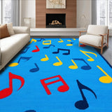 Ultra Soft Area Rug, Non Slip, Stain Resistant, Washable Area Rugs for Living Room, Bedroom, Bright Tonic Visual Ensemble(Blue)