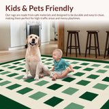 Trendy Playful Checker Design(Green)