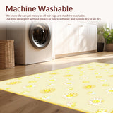 Ultra Soft Area Rug, Non Slip, Stain Resistant, Washable Area Rugs for Living Room, Bedroom, Whimsical Garden Inspired Decor(Beige)