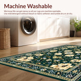 Striking Vintage Floral Elegance(Green)