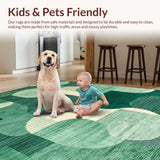 Artistic Geometric Fluid Lines(Green)