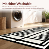 Ultra Soft Area Rug, Non Slip, Stain Resistant, Washable Area Rugs for Living Room, Bedroom, Chic Rustic Zebra Pattern Design(Beige)