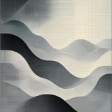 Elegant Gray Geometric Waves(Gray)