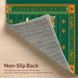 Artistic Geometric Tiger Motif(Green)