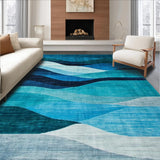Vibrant Geometric Artistic Expression(Blue)