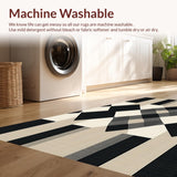 Ultra Soft Area Rug, Non Slip, Stain Resistant, Washable Area Rugs for Living Room, Bedroom, Refined Modern Lattice Design(Beige)