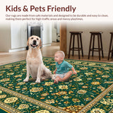 Rustic Diamond Motif with Beige Highlights(Green)