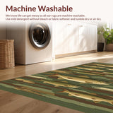 Ultra Soft Area Rug, Non Slip, Stain Resistant, Washable Area Rugs for Living Room, Bedroom, Earthy Toned Pike Imagery(Brown)