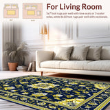Vintage Floral Medallion Style(Blue)