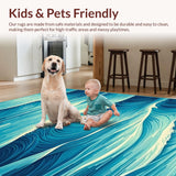 Dynamic Teal Wave Aesthetic(Blue)