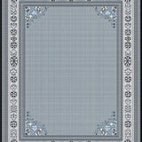 Ultra Soft Area Rug, Non Slip, Stain Resistant, Washable Area Rugs for Living Room, Bedroom, Sophisticated Abstract Grey Composition(Gray)