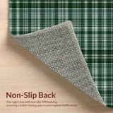 Elegant Forest Green Striped Texture(Green)