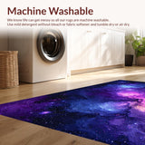 Ultra Soft Area Rug, Non Slip, Stain Resistant, Washable Area Rugs for Living Room, Bedroom, Radiant Cosmic Pattern Fusion(Purple)