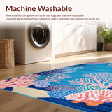 Chic Coral Symmetrical Craftsmanship(Blue)