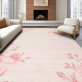 Ultra Soft Area Rug, Non Slip, Stain Resistant, Washable Area Rugs for Living Room, Bedroom, Chic Soft Pink Shag Style(Pink)