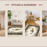 Ultra Soft Area Rug, Non Slip, Stain Resistant, Washable Area Rugs for Living Room, Bedroom, Wildlife Cheetah Animal Area Rug(Beige)