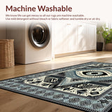 Artisanal Black and Gray Tiled Design(Gray)