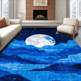 Vibrant Space Inspired Circular Design(Blue)