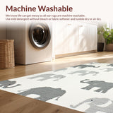 Charming Elephant Themed Transitional Decor(Beige)