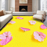 Bright Playful Round Flora Accent(Yellow)