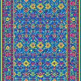 Lively Distorted Linear Aesthetics(Blue)