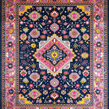 Contemporary Vibrant Medallion Style(Blue)